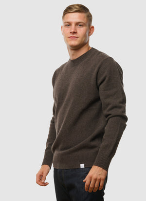 Standard Merino Lambswool Sweater - Heathland Brown