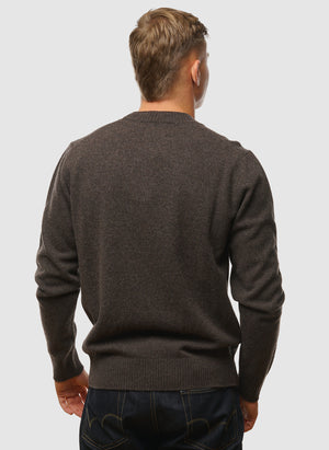 Standard Merino Lambswool Sweater - Heathland Brown