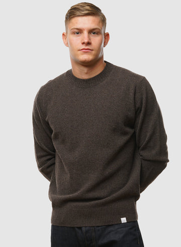 Standard Merino Lambswool Sweater - Heathland Brown