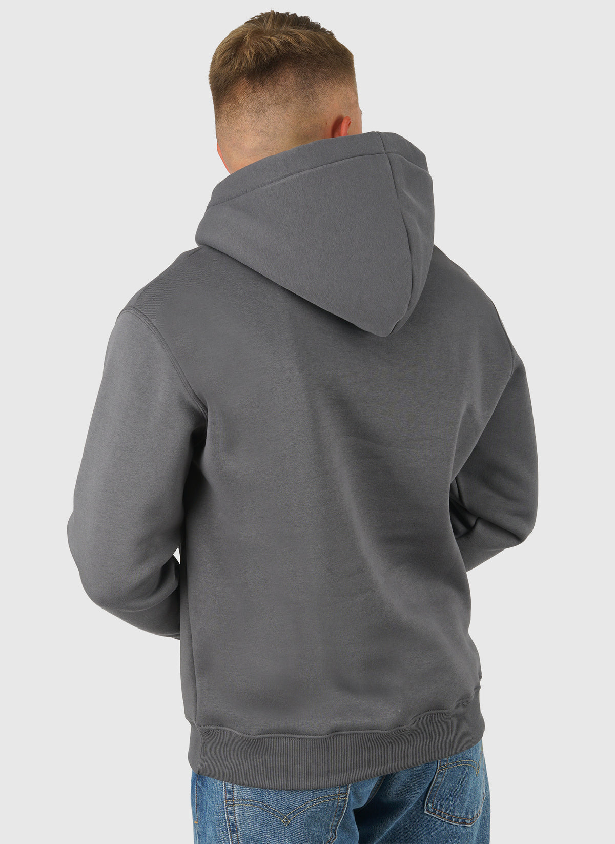Basic Small Logo Hoodie - Greyblack