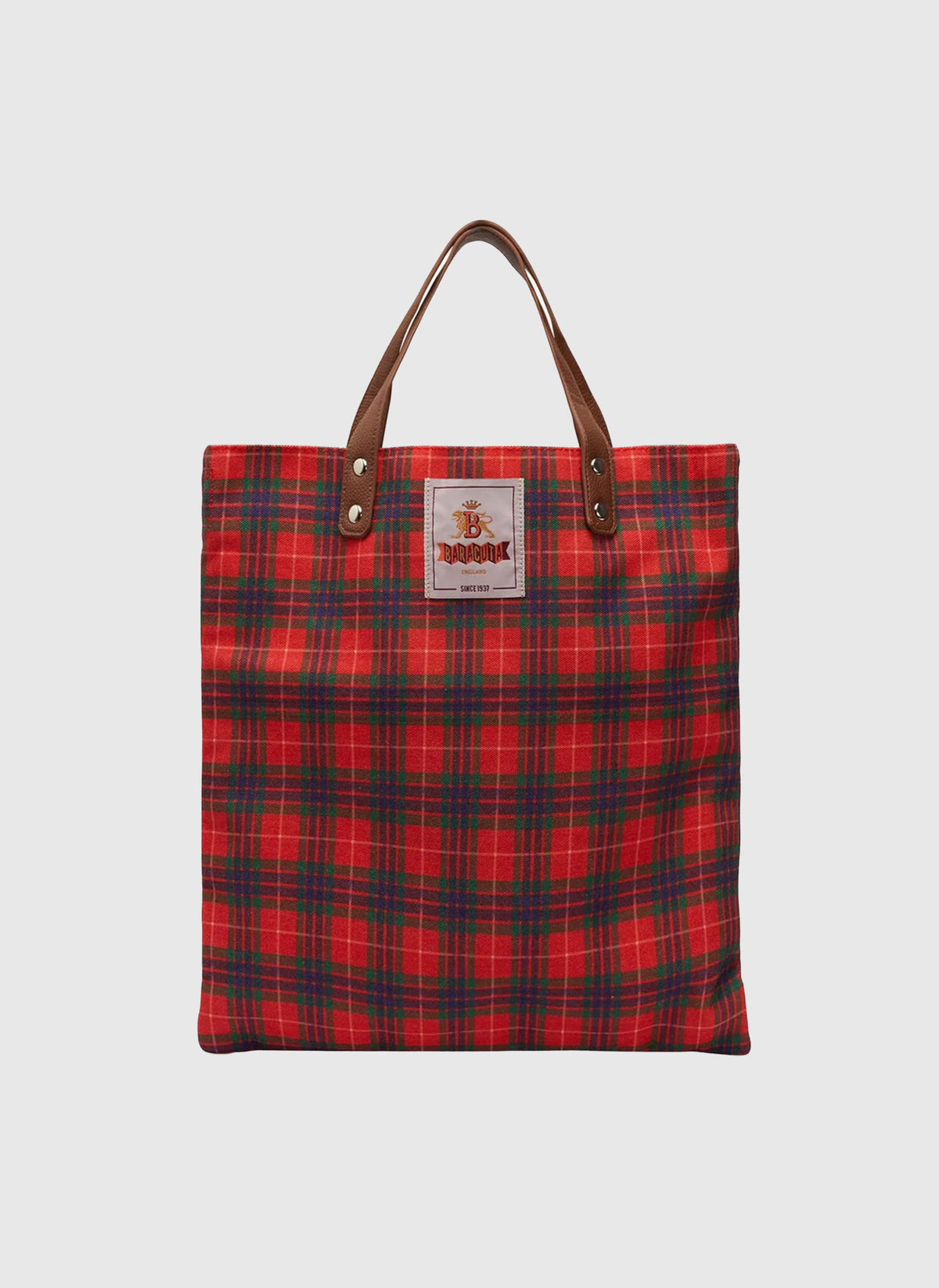 Tartan Tote Heavy Canvas - Red Fraser Tartan