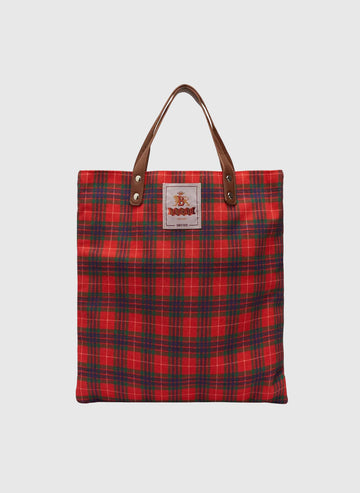 Tartan Tote Heavy Canvas - Red Fraser Tartan