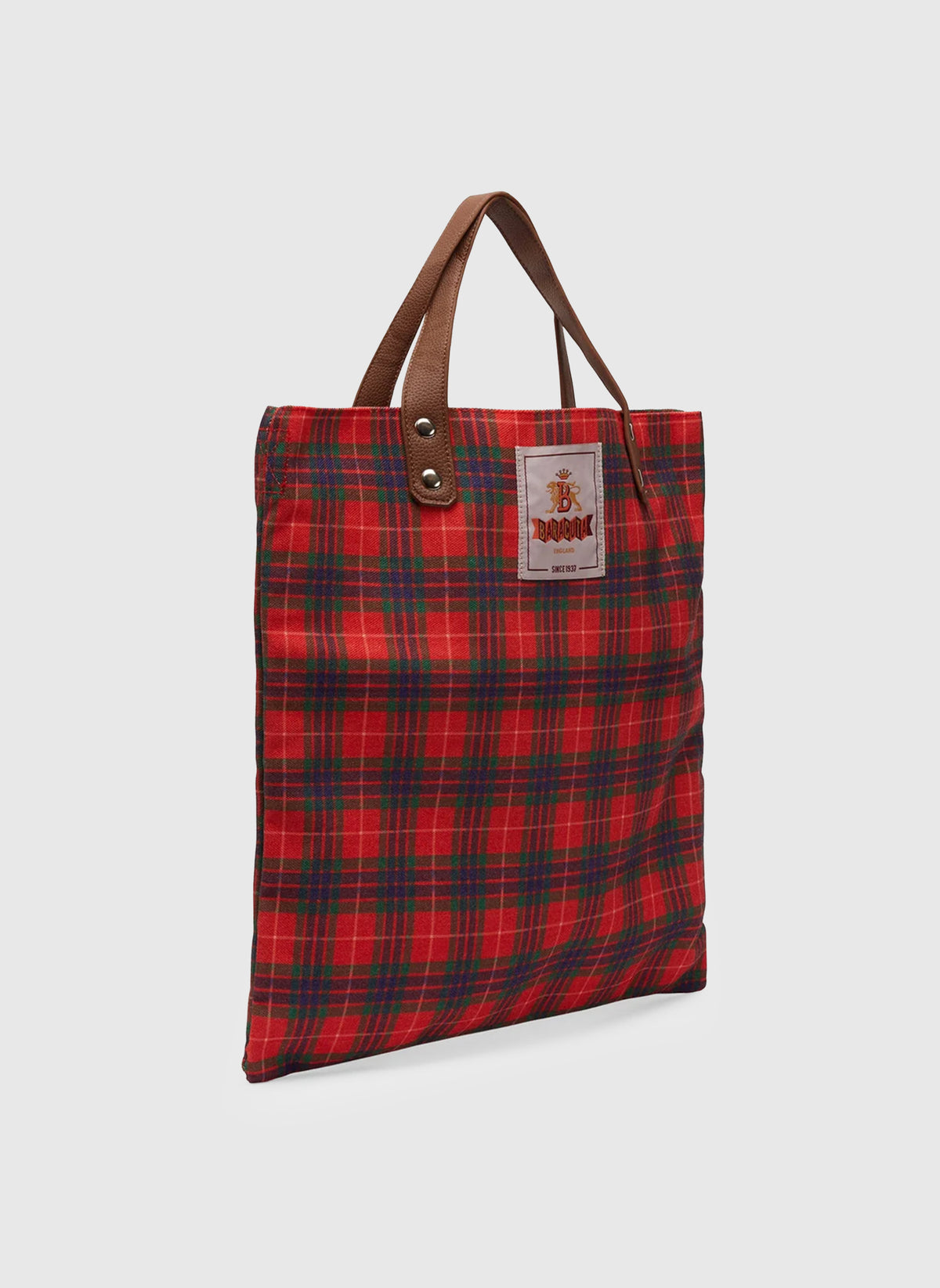 Tartan Tote Heavy Canvas - Red Fraser Tartan