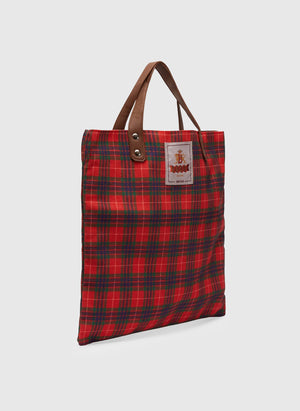 Tartan Tote Heavy Canvas - Red Fraser Tartan