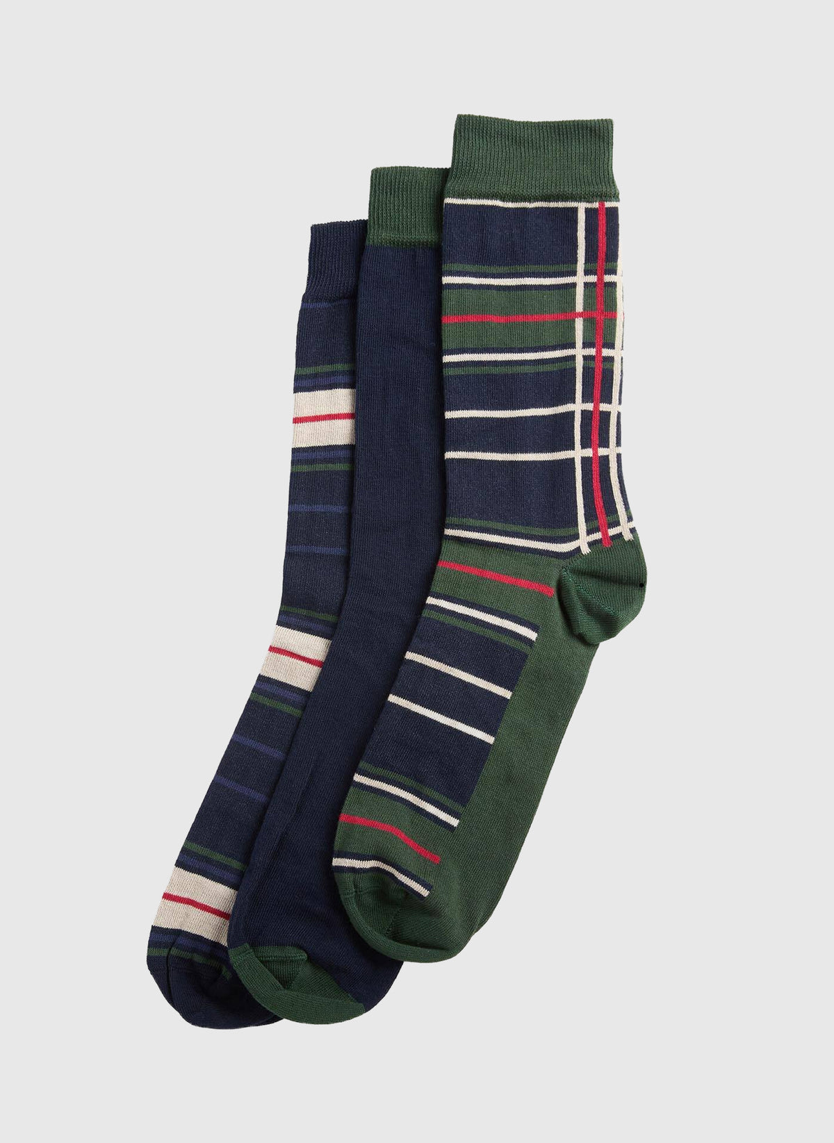 Geschenkset Socken Tartan - Evergreen