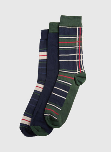 Geschenkset Socken Tartan - Evergreen
