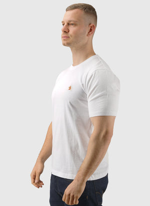 Icon Logo Embroidered T-Shirt - Bone White