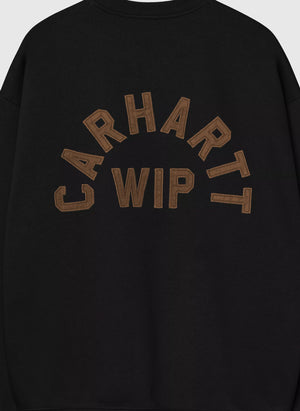 Arch Script Sweatshirt - Black/Hamilton Brown