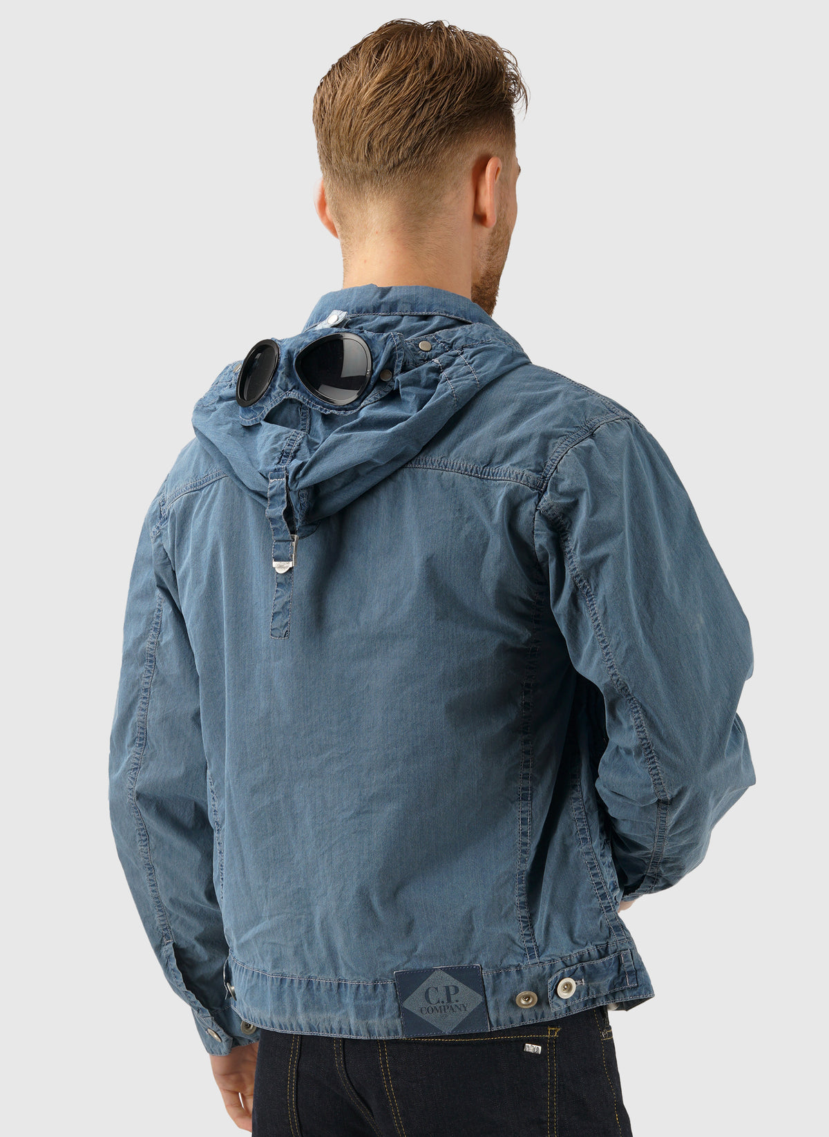 50 Fili Bleached Hooded Lens Jacket - Stone Bleach