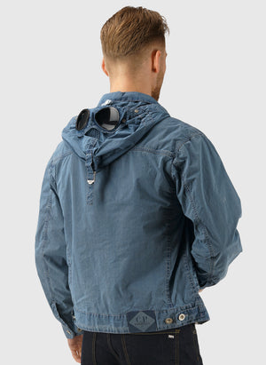 50 Fili Bleached Hooded Lens Jacket - Stone Bleach