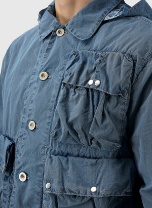 50 Fili Bleached Hooded Lens Jacket - Stone Bleach