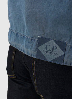 50 Fili Bleached Hooded Lens Jacket - Stone Bleach