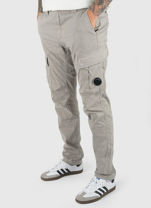 Stretch Satin Cargo Pant - Flint Grey