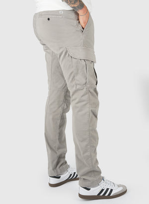 Stretch Satin Cargo Pant - Flint Grey