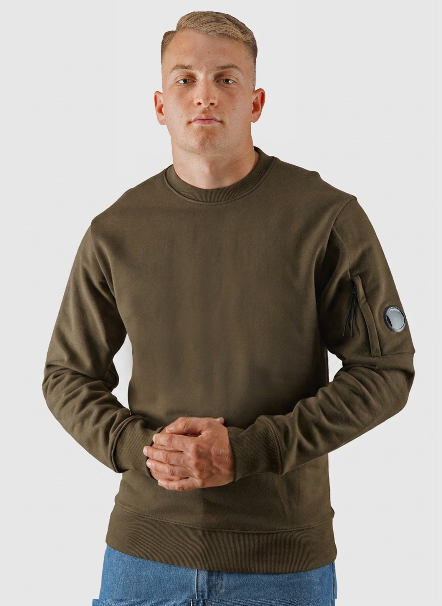 Lens Crew Neck Sweatshirt - Ivy Green