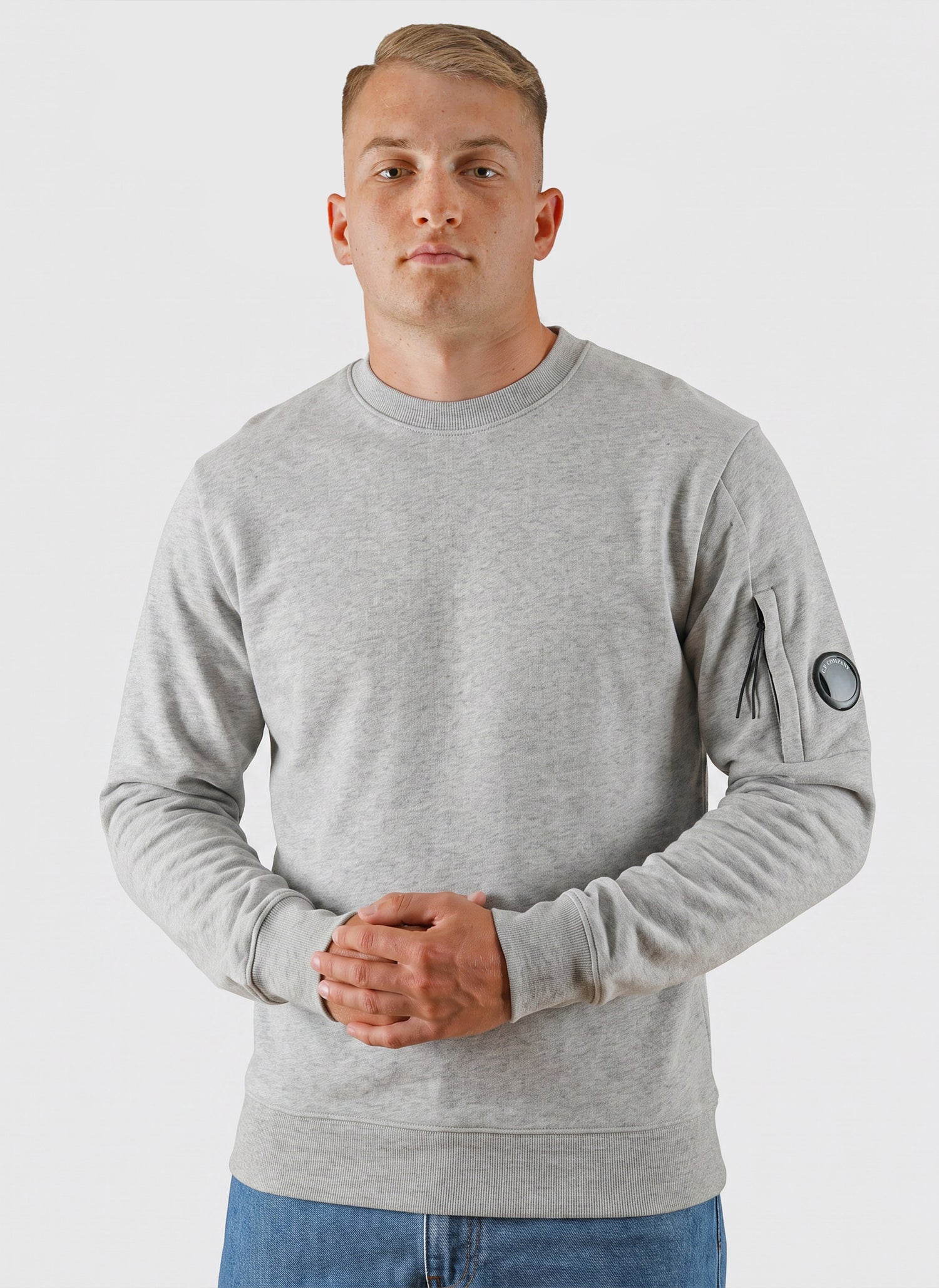 Lens Crew Neck Sweatshirt - Greystone Melange