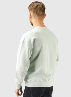 Diagonal Fleece Sweatshirt - Misty Blue