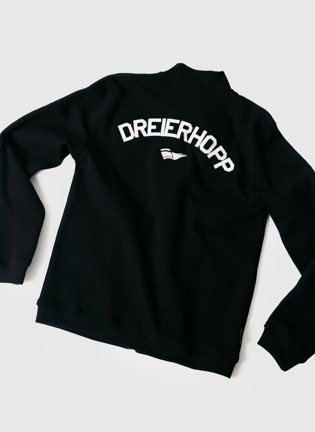 Dreierhopp Pique Full Zip - Black