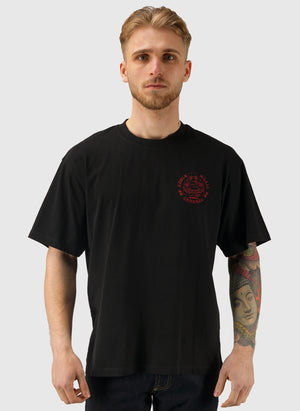 Edwin Music Channel T-Shirt - Black/Red