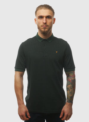 Sefton Textured Poloshirt - Poplar Green