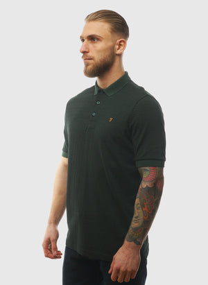 Sefton Textured Poloshirt - Poplar Green