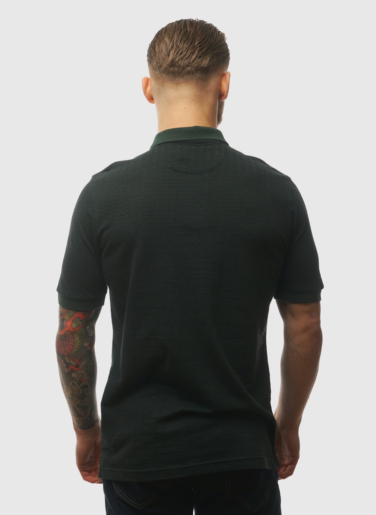 Sefton Textured Poloshirt - Poplar Green