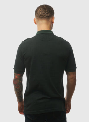 Sefton Textured Poloshirt - Poplar Green