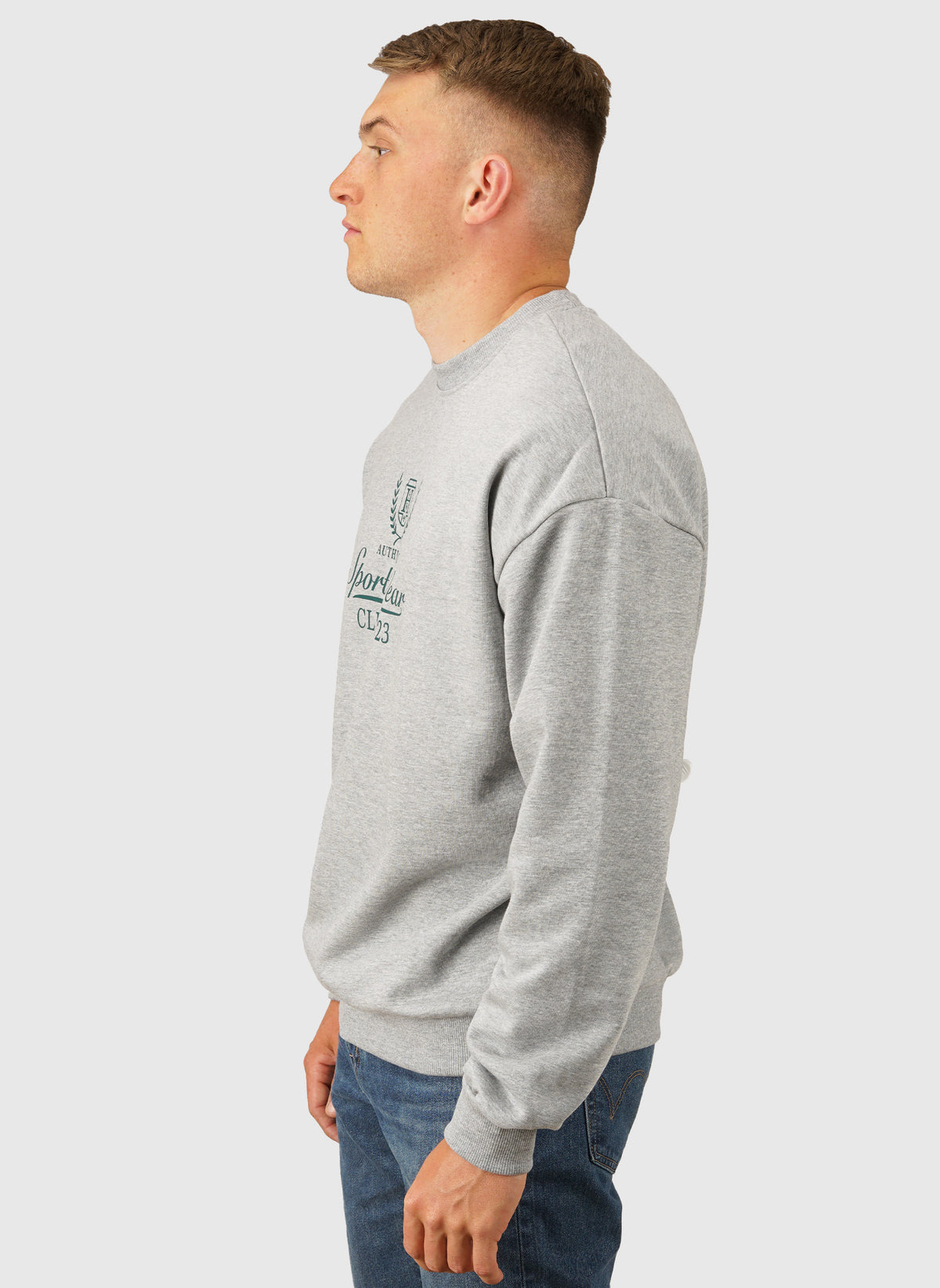 Loose Club Sportswear Sweatshirt - Grey