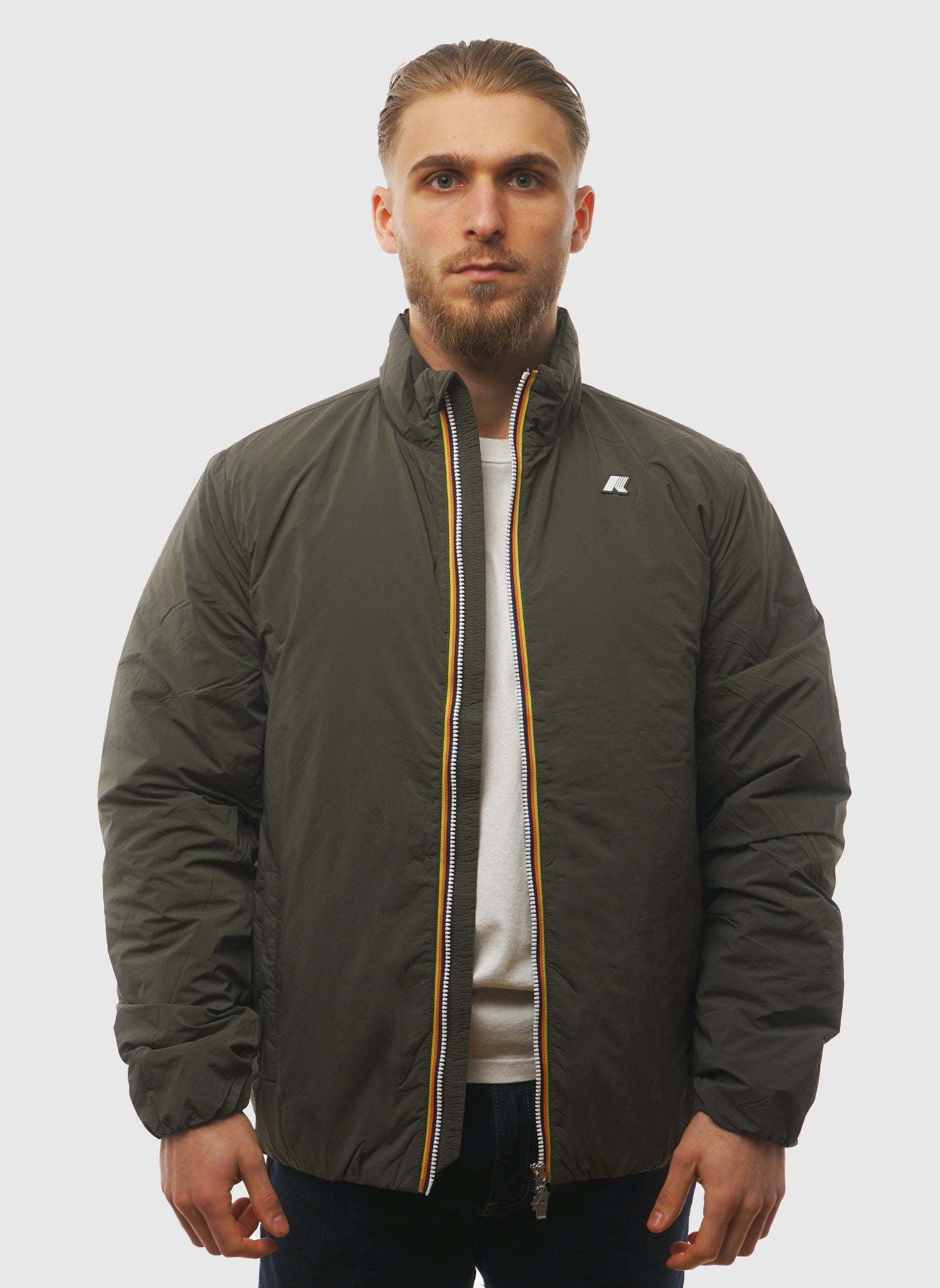 Valentine Plain Warm Jacket - Green Blackish