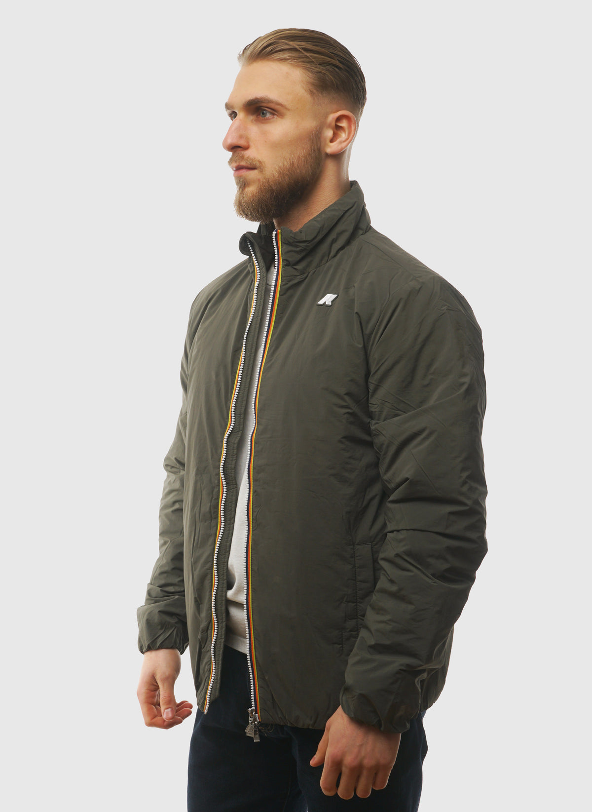 Valentine Plain Warm Jacket - Green Blackish