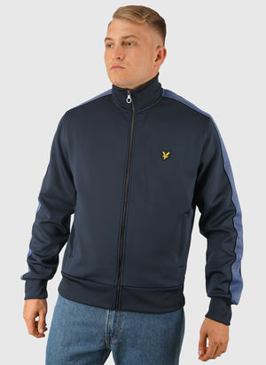 Striped Taped Track Jacket - Dark Navy