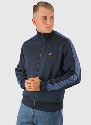 Striped Taped Track Jacket - Dark Navy