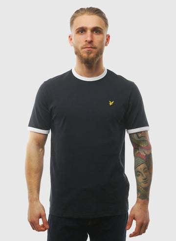 Ringer T-Shirt - Dark Navy/White