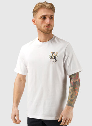 Dandelion Script Graphic T-Shirt - White