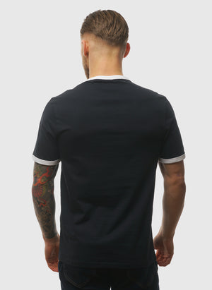 Ringer T-Shirt - Dark Navy/White