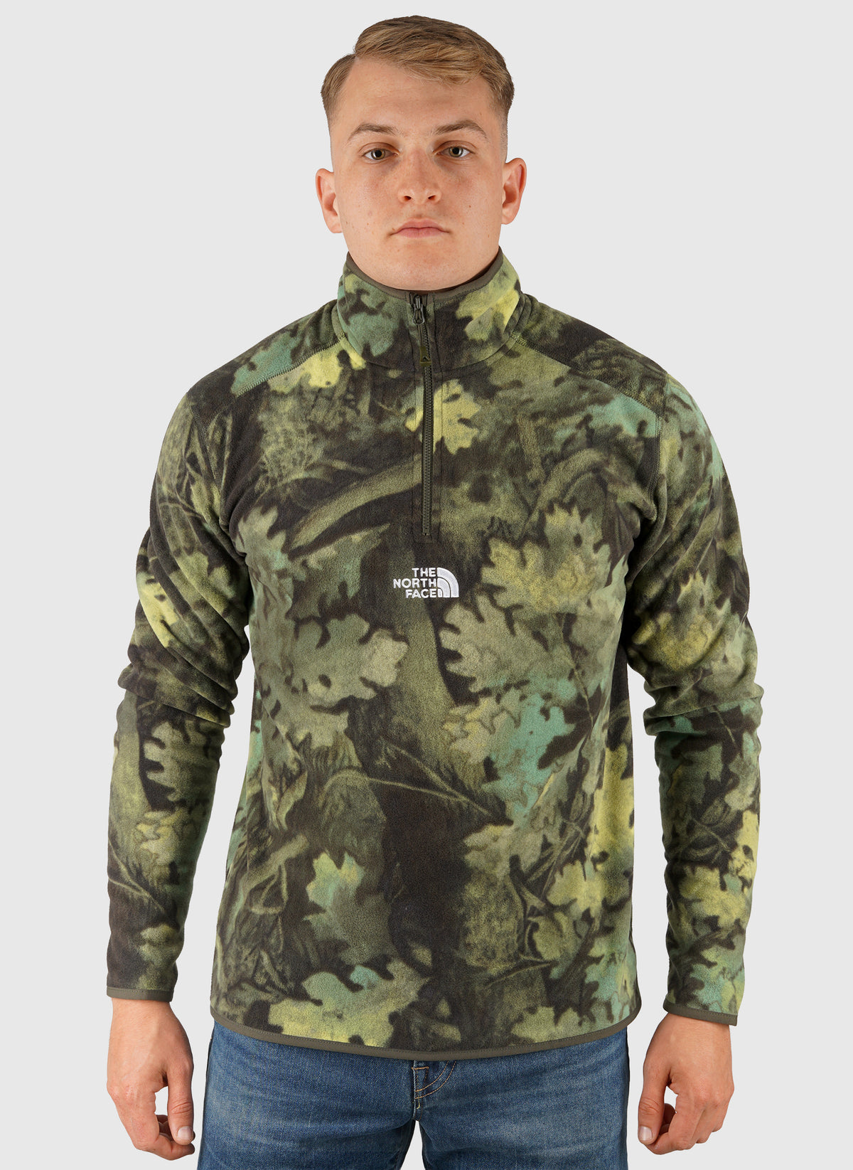 Novelty Logo Glacier 1/4 Zip - New Taupe Green