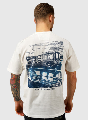 Chest Logo Jersey T-Shirt - Gauze White