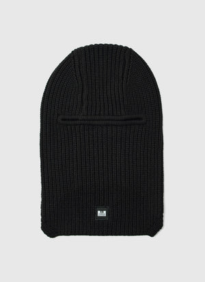 Oden Rib Knit Sturmhaube - Black