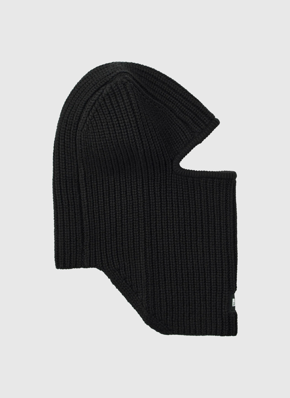 Oden Rib Knit Sturmhaube - Black