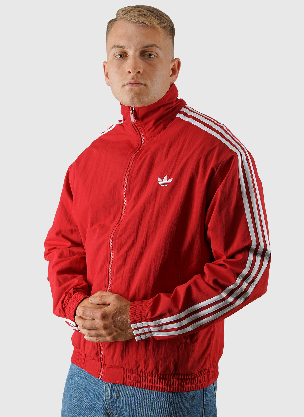Firebird Woven Tracktop - Red/White