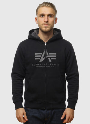 Fleece Sherpa Hoodie - Black
