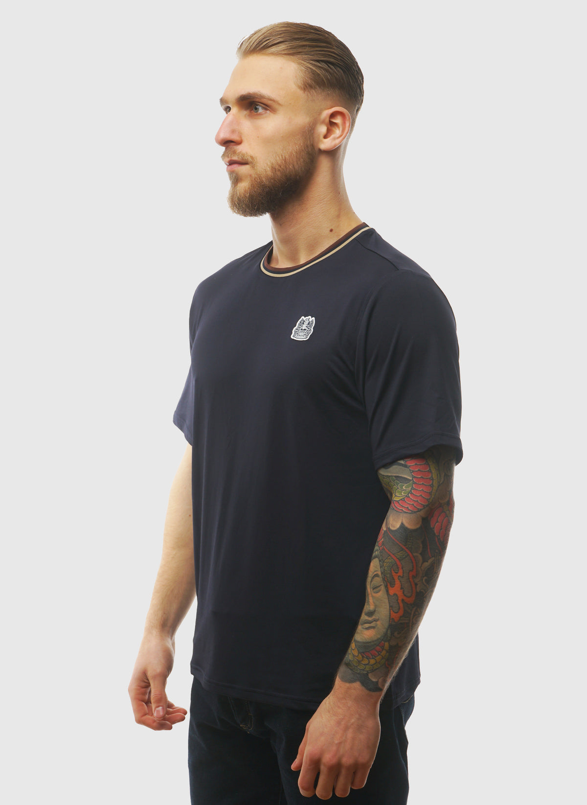 Chest Logo T-Shirt - Navy