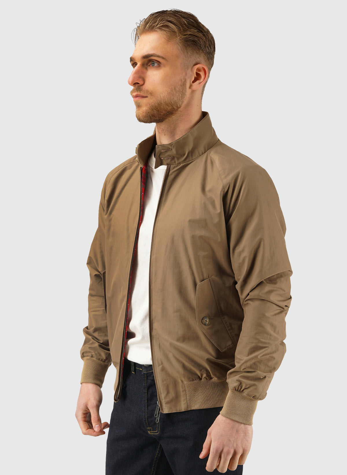 G9 Classic Harrington Jacket - Tan