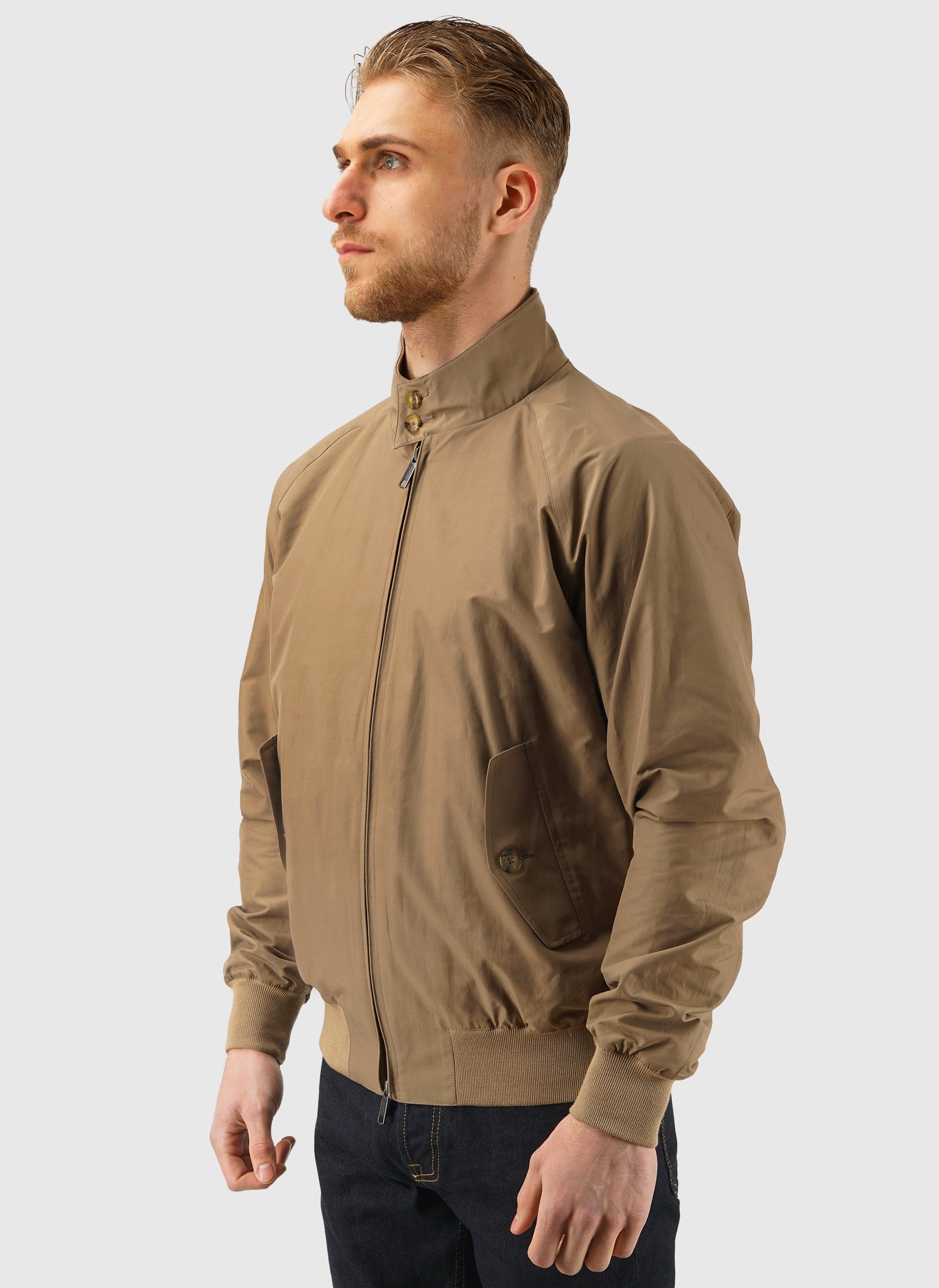 G9 Classic Harrington Jacket - Tan – The Smart Dresser