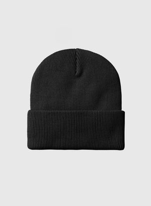 Arch Script Beanie - Black/WIP H Brown