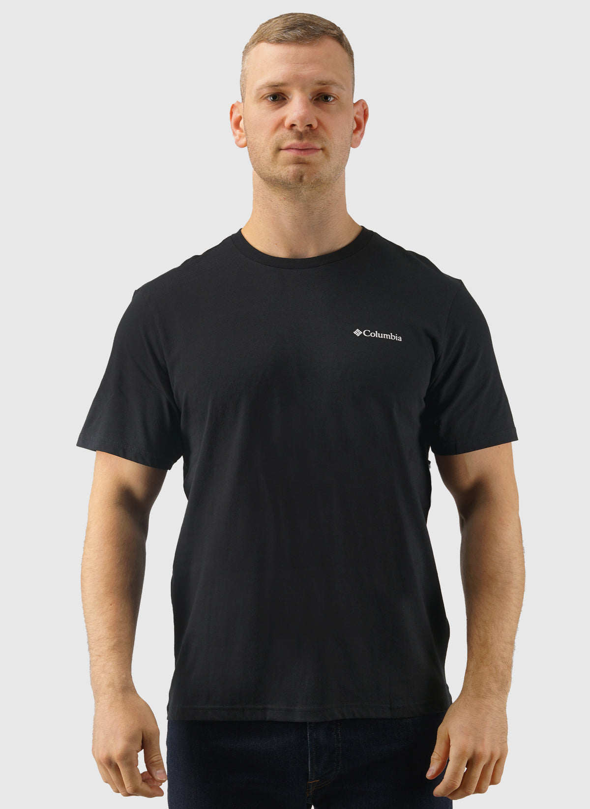 CSC Logo Back T-Shirt - Black Boxy Bra