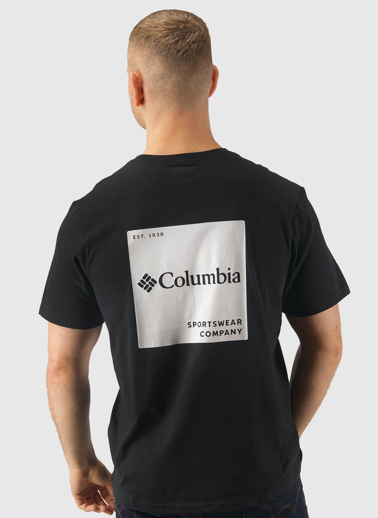 CSC Logo Back T-Shirt - Black Boxy Bra