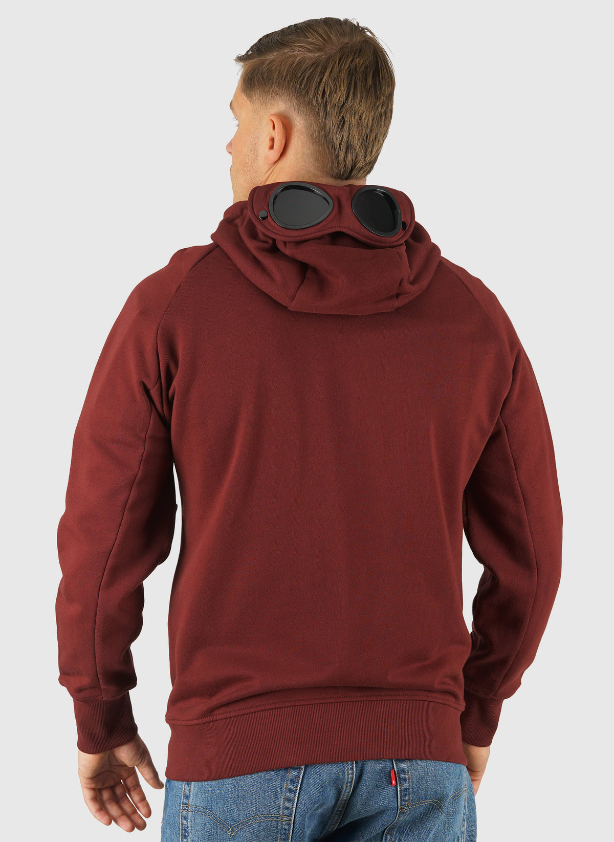Goggle Sweatshirt Jacket - Andorra Red