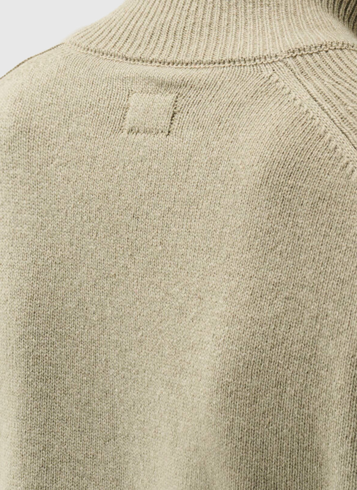 Lambswool Half Button Sweatshirt - Fallen Rock
