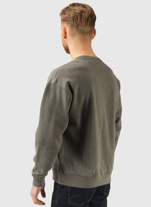 Diagonal Fleece Sweatshirt - Gunmetal